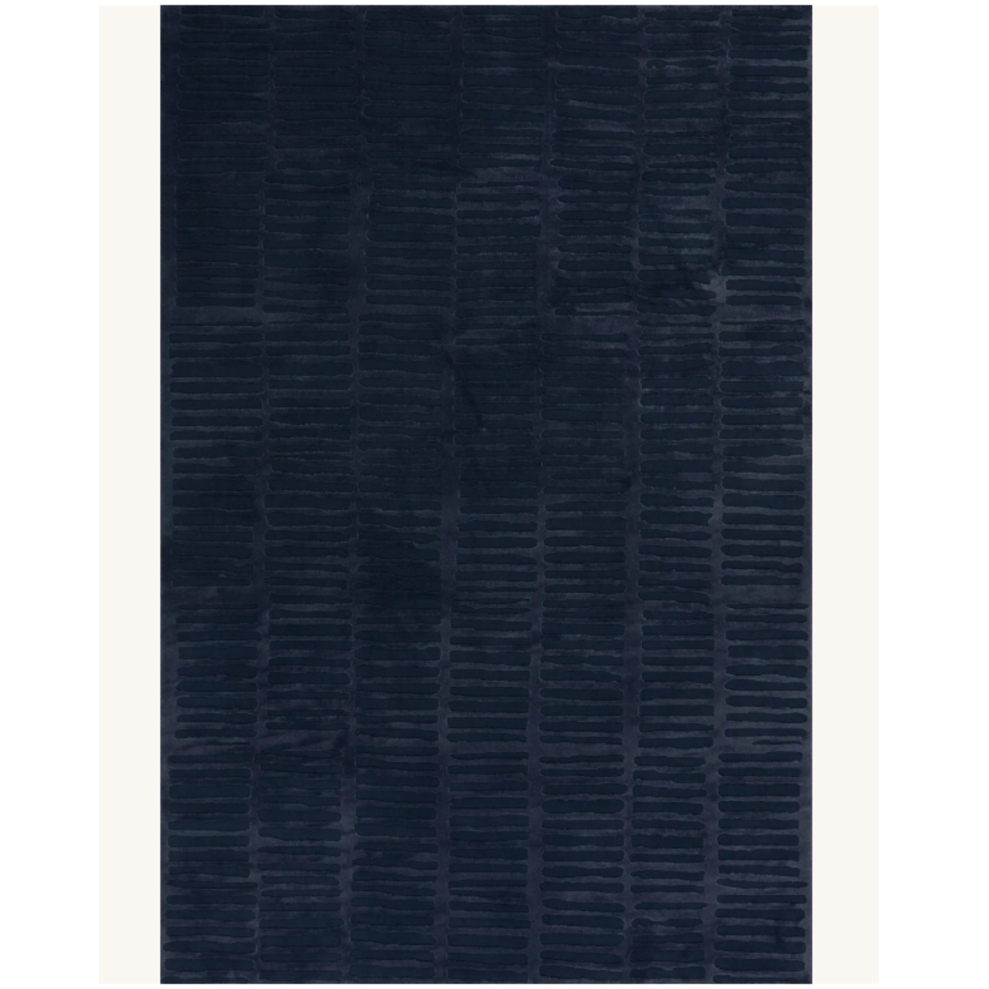 Blue Cranbury Plush Textured Washable Rug