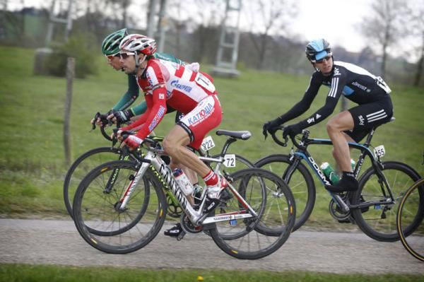 Oscar Freire (Katusha) put in another strong performance