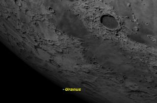 Moon Near Uranus, October 2015