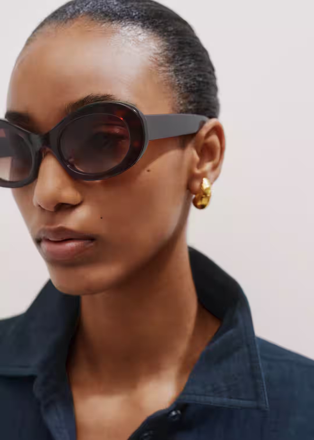 ME+EM, Oval Frame Sunglasses