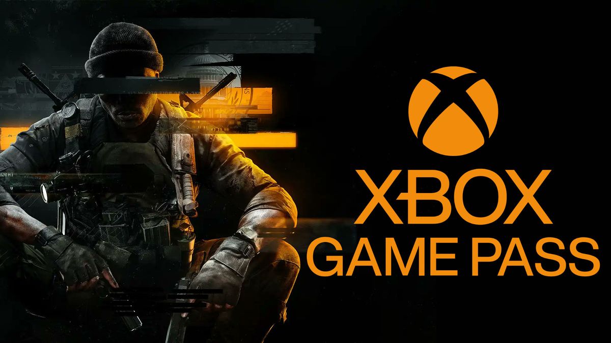 Call of Duty: Black Ops 6 keyart of soldier in shadow with Xbox Game Pass logo in orange.