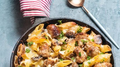 Spicy sausage and cheese pasta