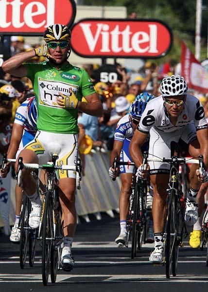 Mark Cavendish (Columbia-HTC) winning