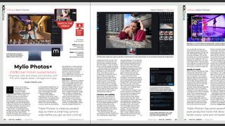 Screenshot of a number of pages from N-Photo magazine