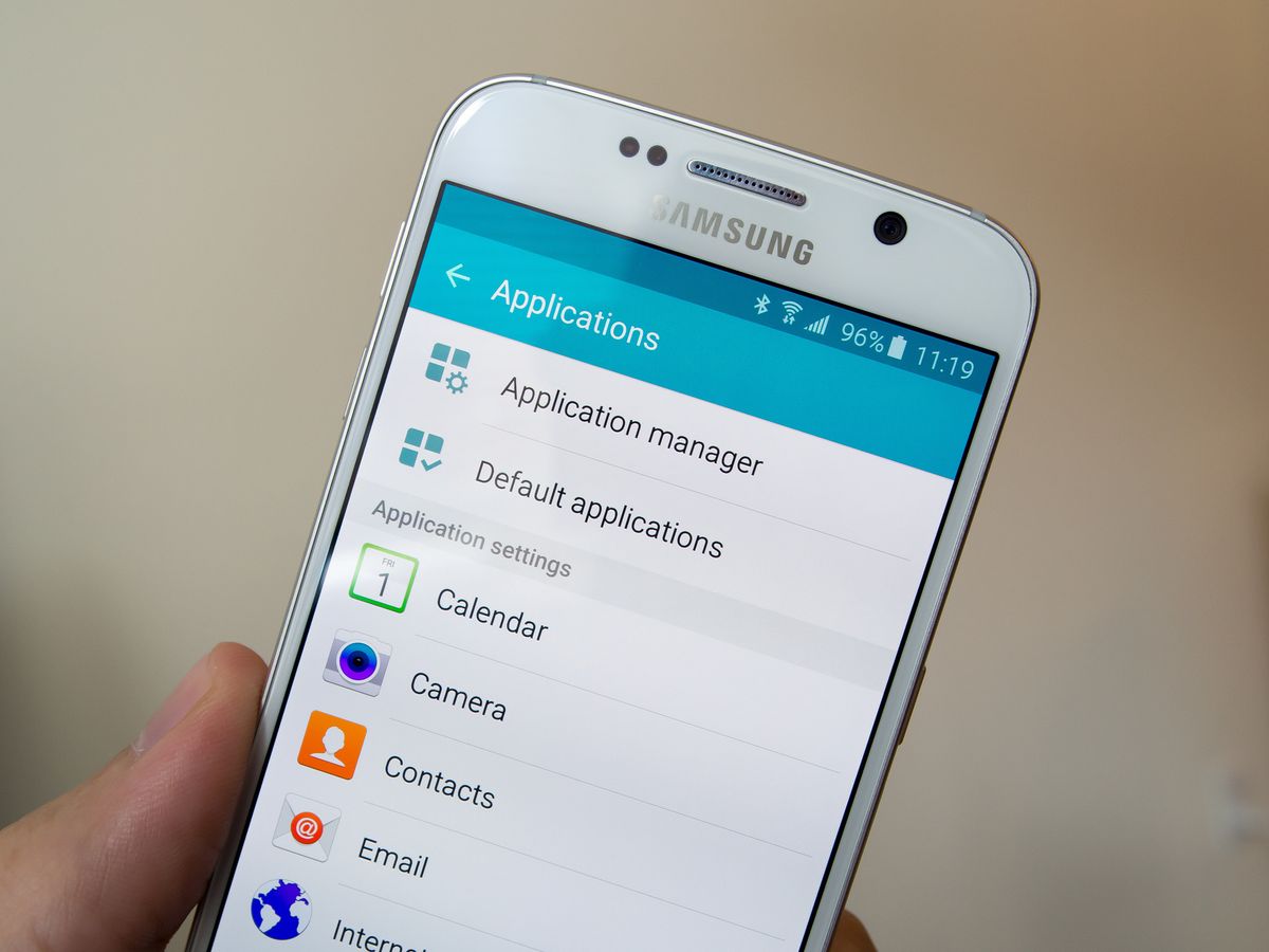 Understanding 'Applications' settings on the Samsung Galaxy S6