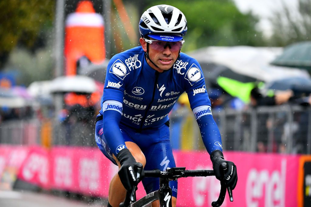 CESENATICO ITALY OCTOBER 15 Arrival James Knox of The United Kingdom and Team Deceuninck QuickStep during the 103rd Giro dItalia 2020 Stage Twelve a 204km stage from Cesenatico to Cesenatico girodiitalia Giro on October 15 2020 in Cesenatico Italy Photo by Stuart FranklinGetty Images