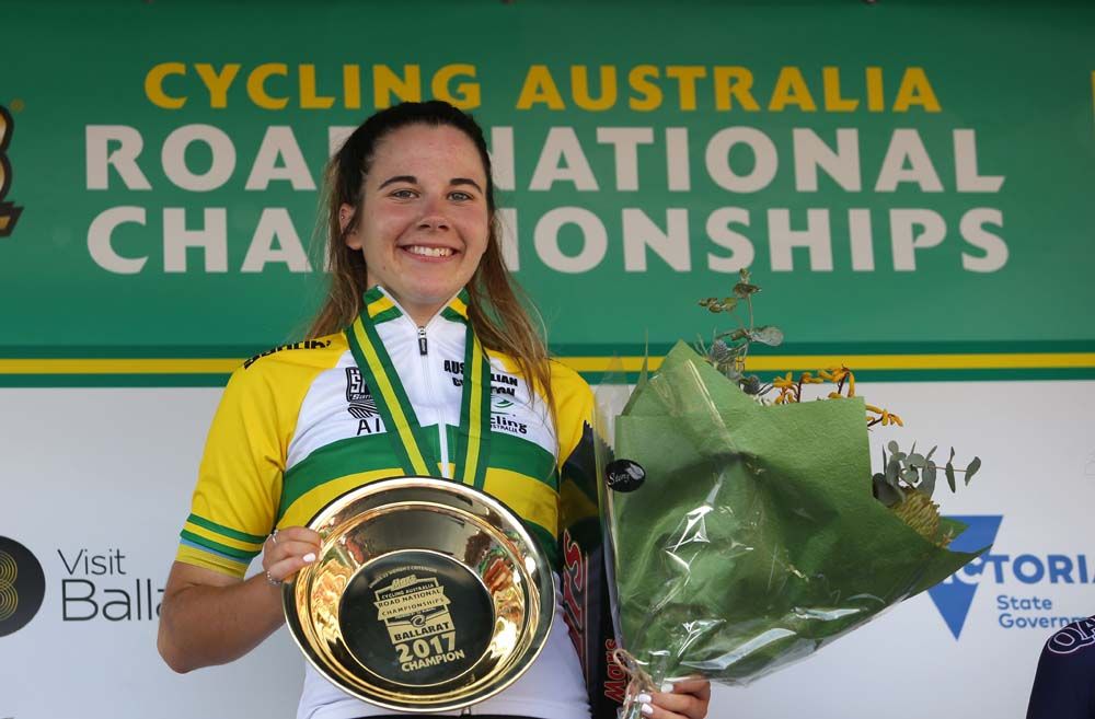 Nicola Macdonald is the 2017 under 23 Australian criterium champion