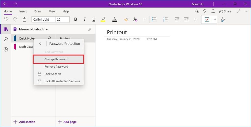 How to password protect OneNote section on Windows 10 | Windows Central