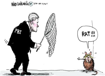 Political cartoon U.S. Trump FBI Russia probe