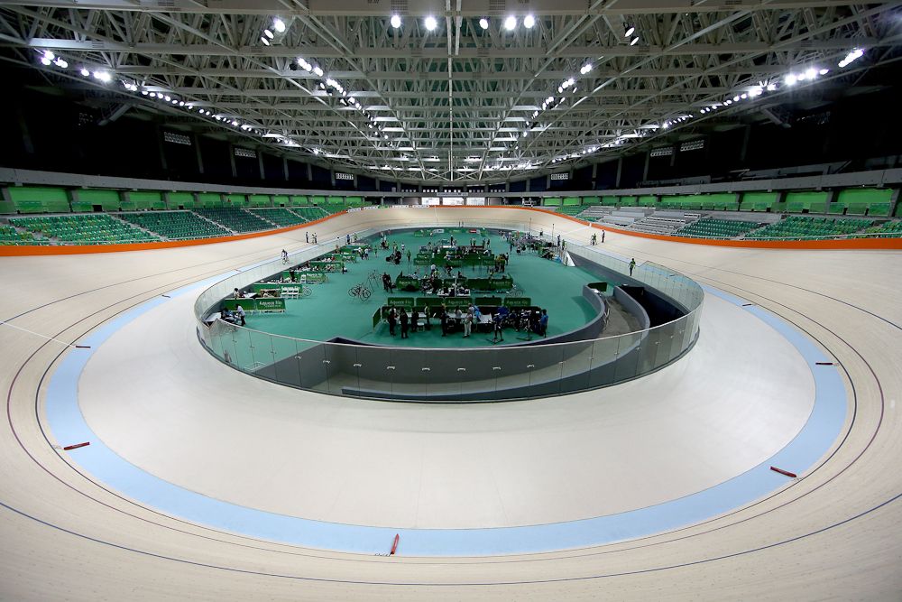The Olympic Velodrome in Rio.
