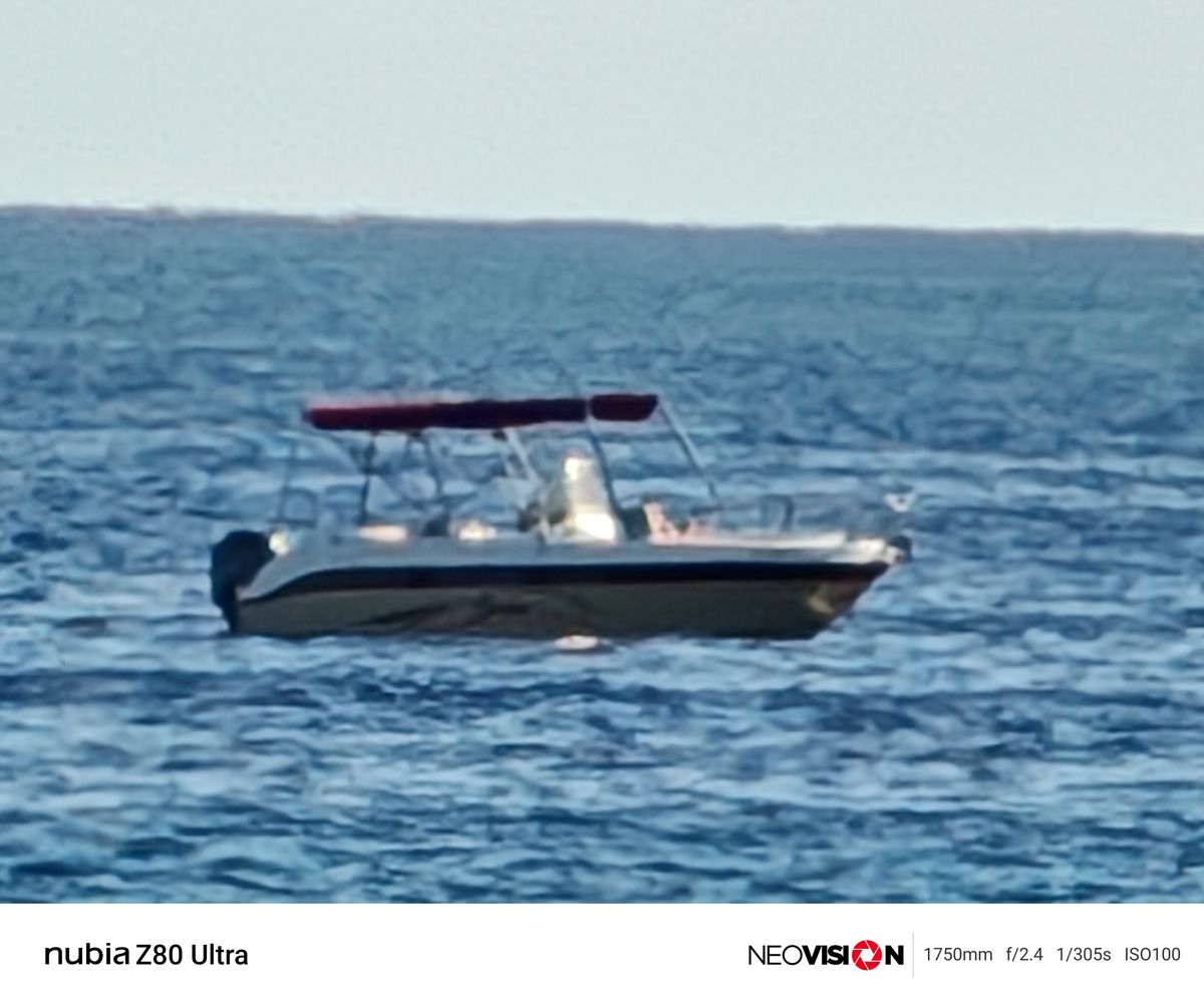 A boat on a blue ocean