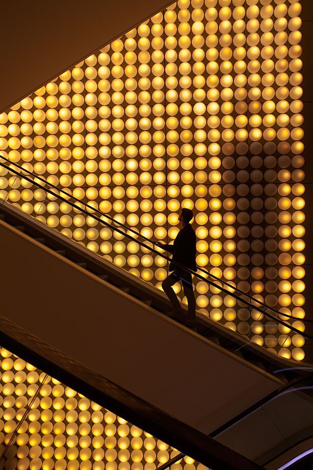 Menswear department at the Galeries Lafayette flagship in Paris