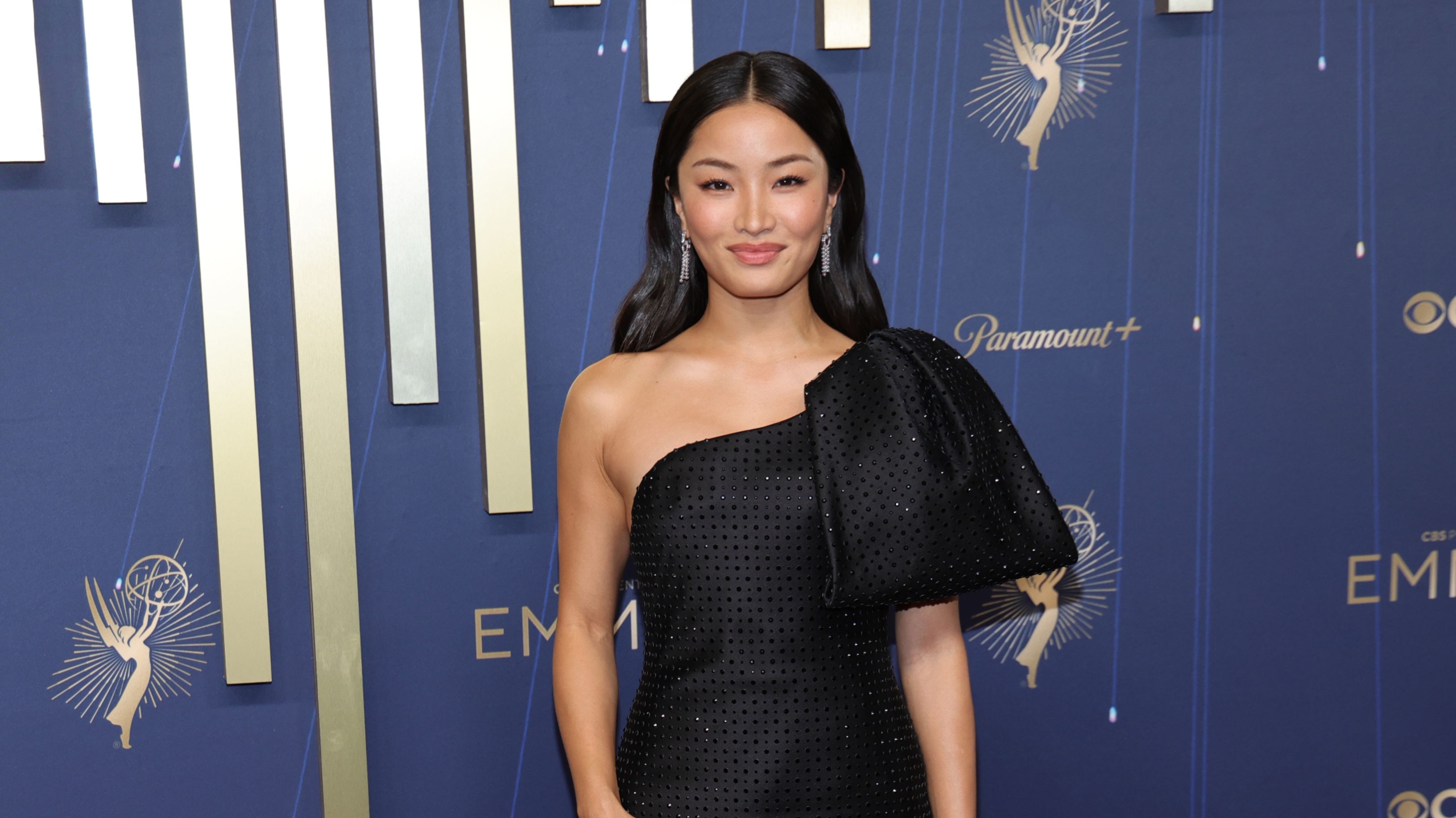 anna sawai 2025 emmys red carpet