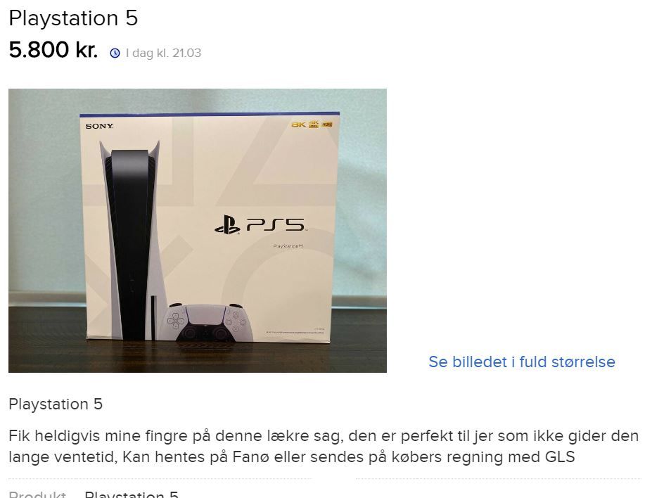 Screenshot fra DBA.dk