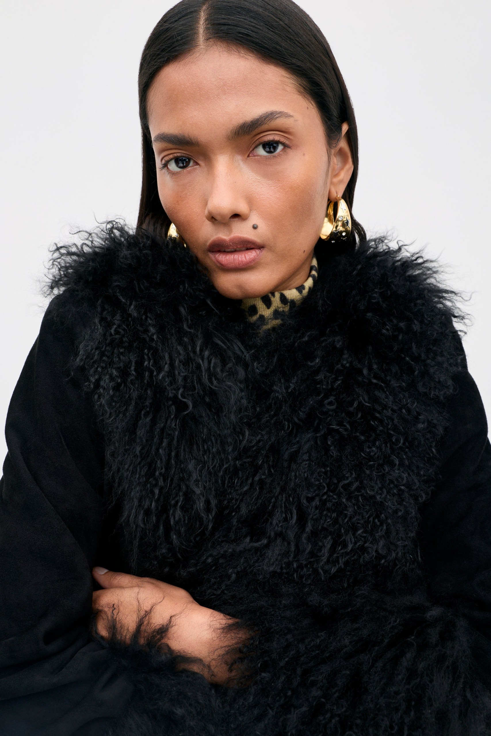 Sammy Suede Jacket in Black