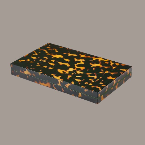 Selfridges, Backgammon Board Game Set - Orange Croc