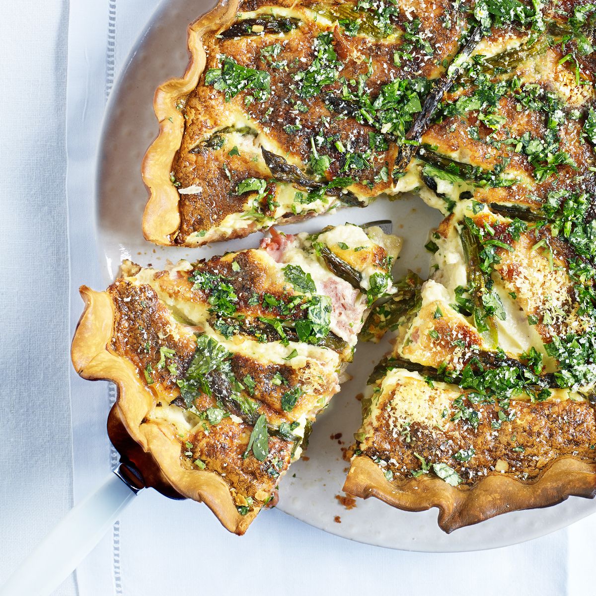 Asparagus and Ham Tart | Dinner Recipes | Woman & Home