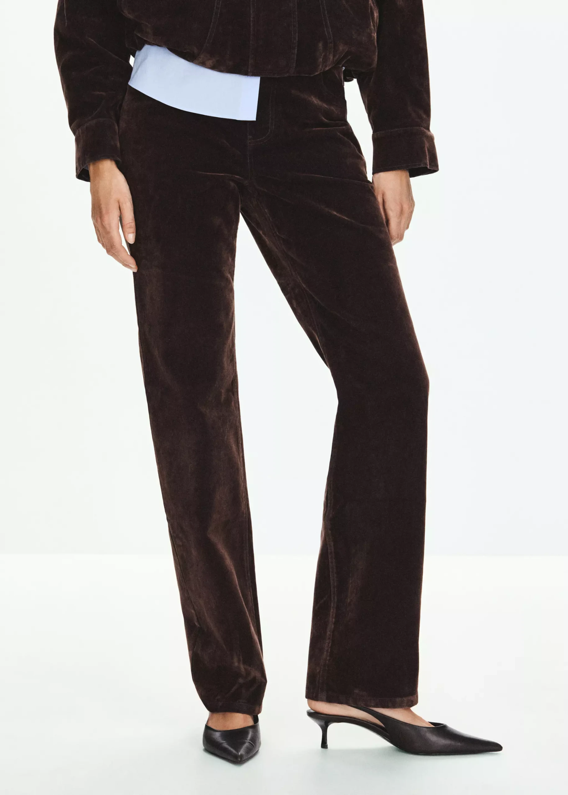 Straight Corduroy Trousers - Women | Mango United Kingdom