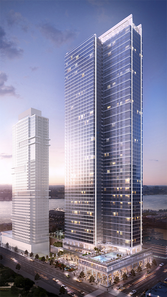 exterior of the the Sky residential development in New York