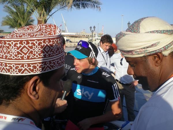 Edvald Boasson Hagen is interviewed in Oman