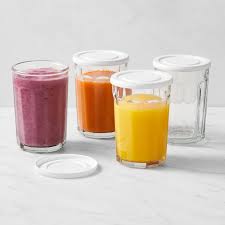 Working Glasses with Lids, 21-oz