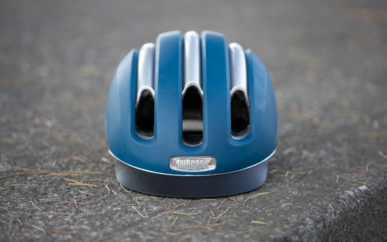 Nutcase Vio front view with peak
