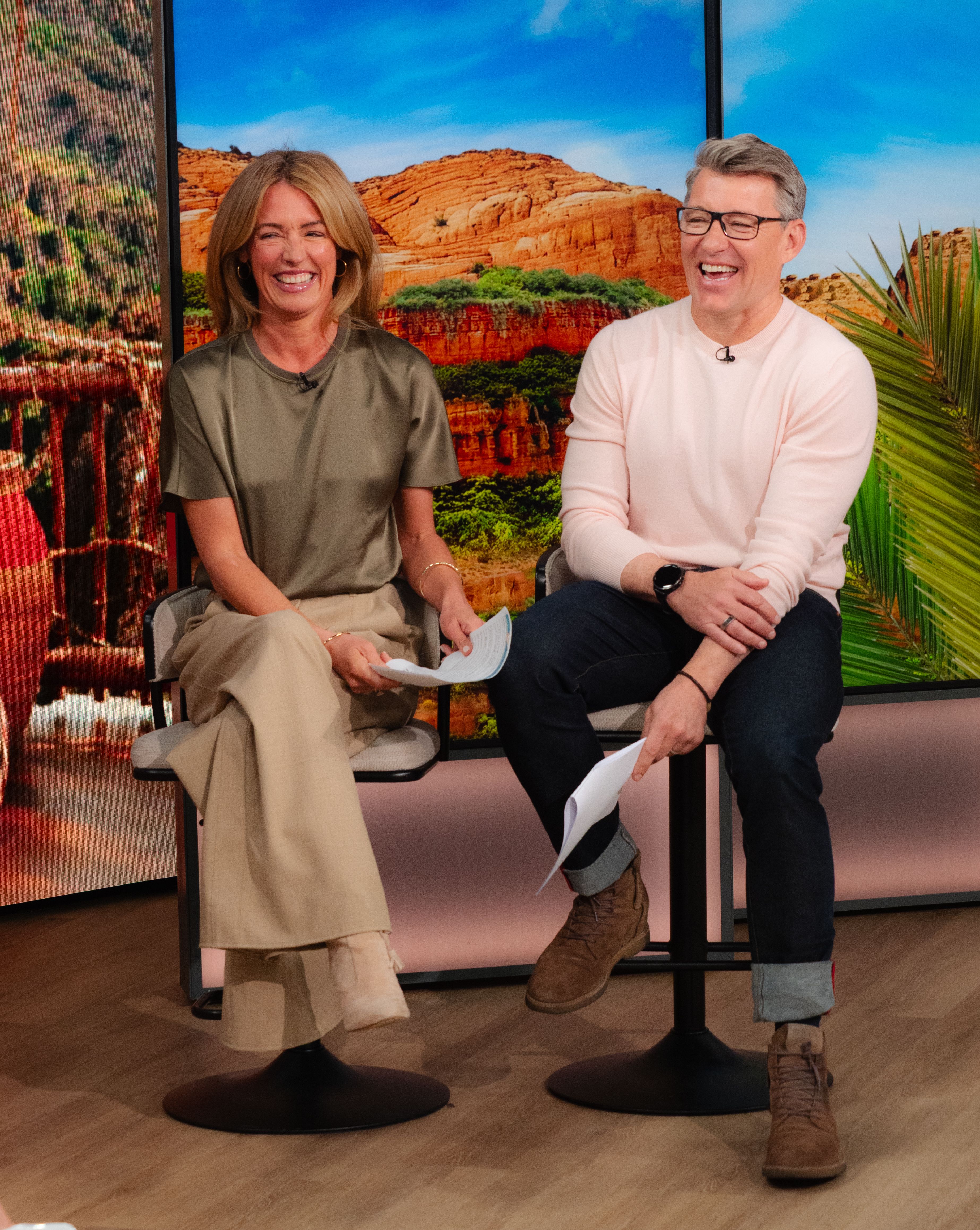 Cat Deeley and Ben Shepard