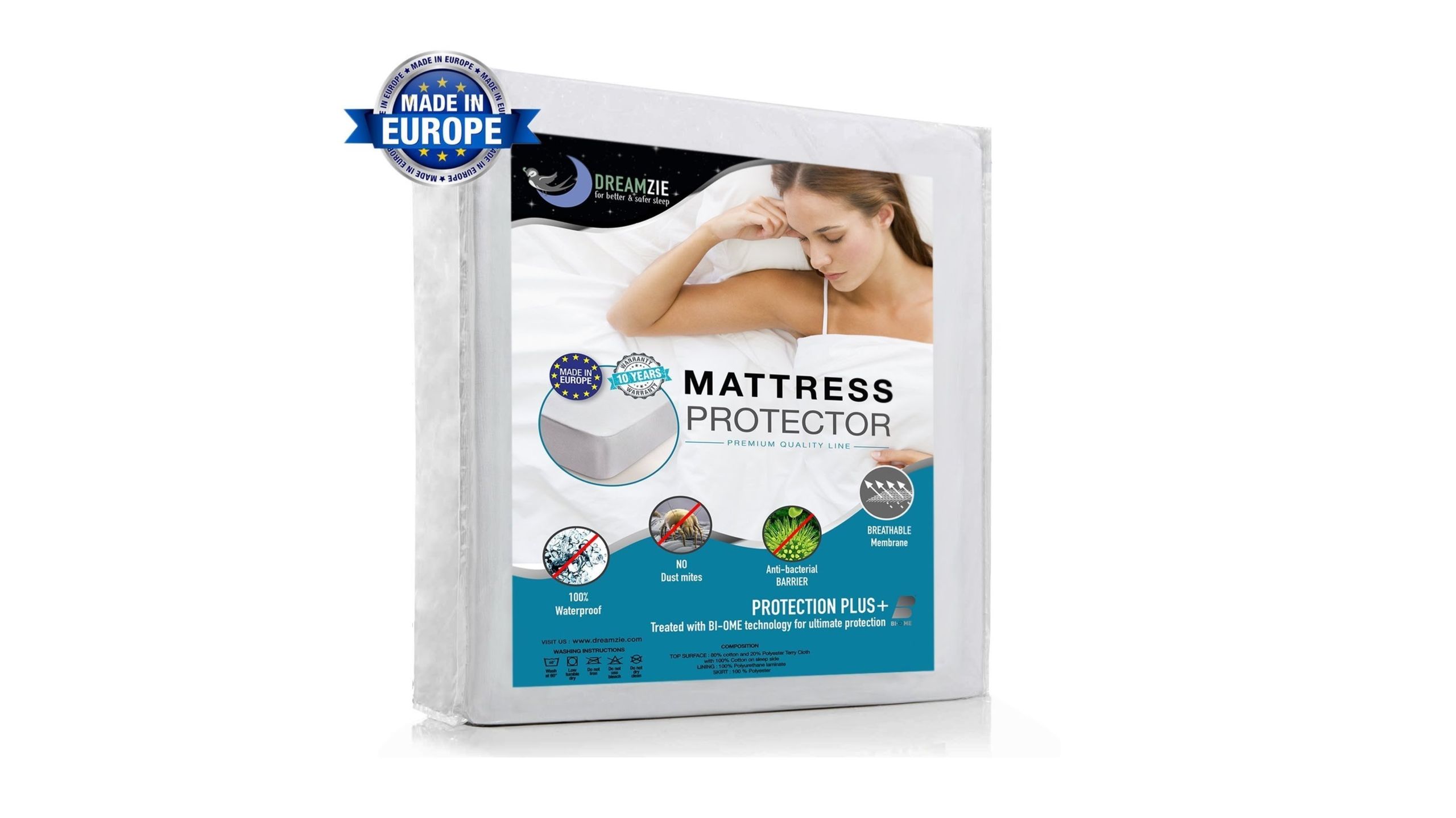 Migliore protezione per materassi: Dreamzie Waterproof Mattress Protector