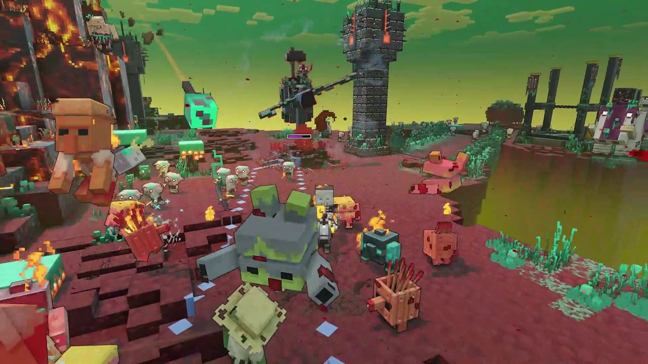 Image of Minecraft Legends and upcoming content updates.