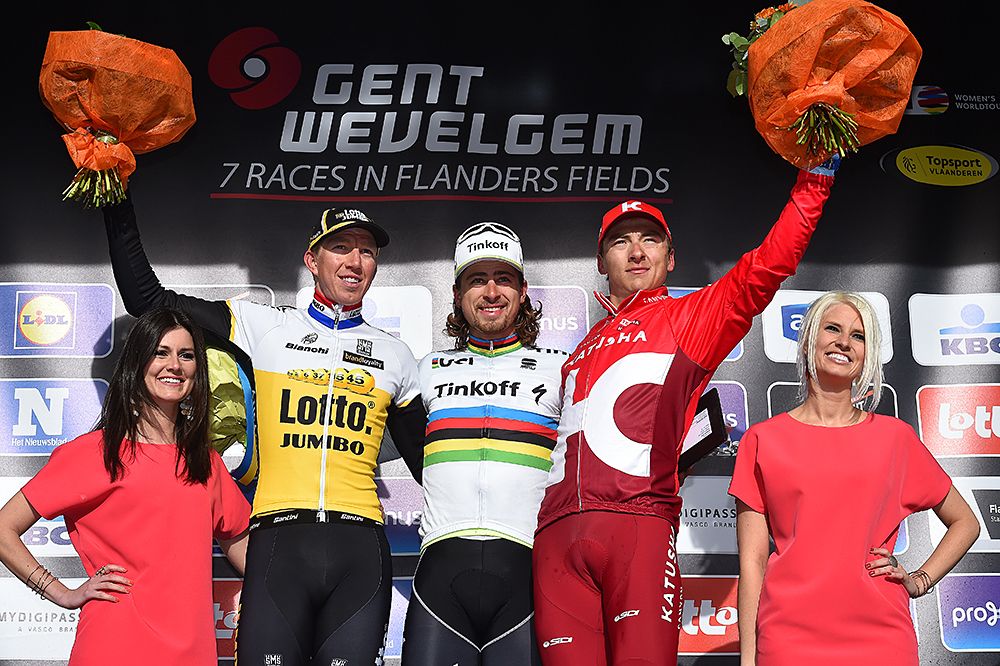Gent-Wevelgem 2016 winner podium