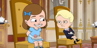 princess charlotte and prince george in hbo max's the prince
