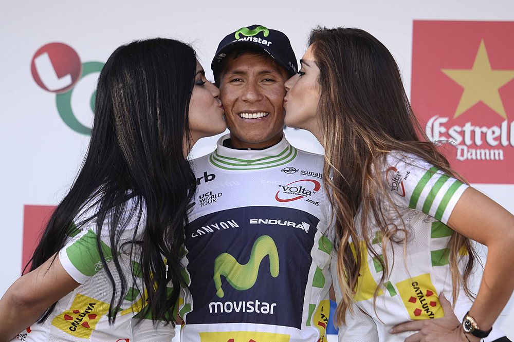 Nairo Quintana (Movistar) is leading the Volta a Catalunya