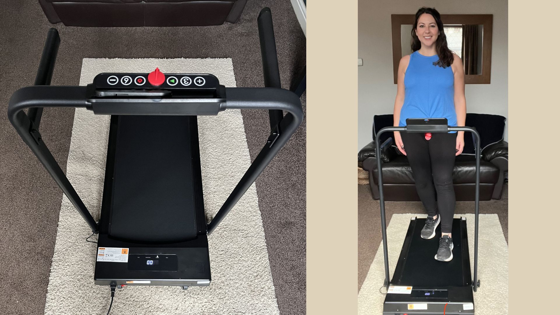 Susan Griffin using the Active Sports walking pad