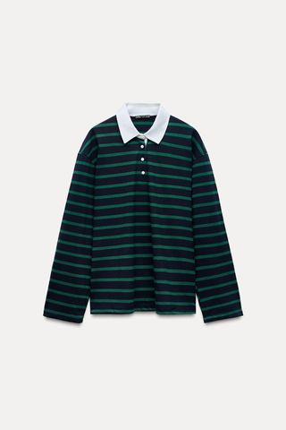 Striped Oversized Polo