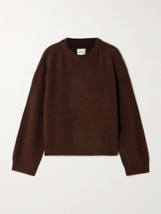 Ropo Oversized Logo-Embroidered Wool-Blend Sweater