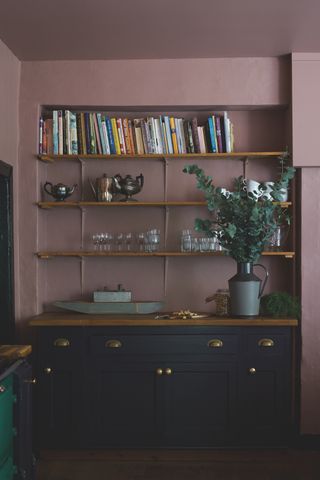 colors that go with purple kitchen farrow and ball