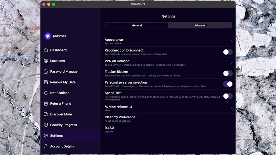 Mac App Settings