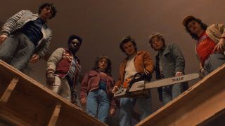 Steve holding chainsaw in Stranger Things Season 5