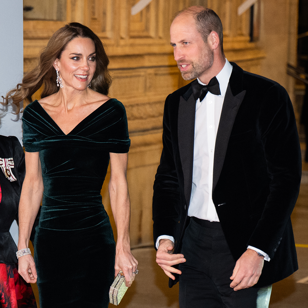 LONDON, ENGLAND - NOVEMBER 19: Prince William, Prince of Wales and Catherine, Princess of Wales attend the Royal Variety Performance at Royal Albert Hall on November 19, 2025 in London, England. (Photo by Samir Hussein/WireImage)