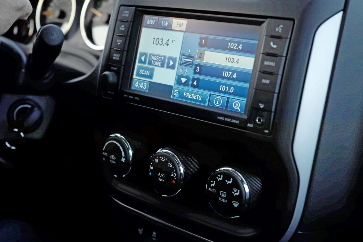 A car radio.