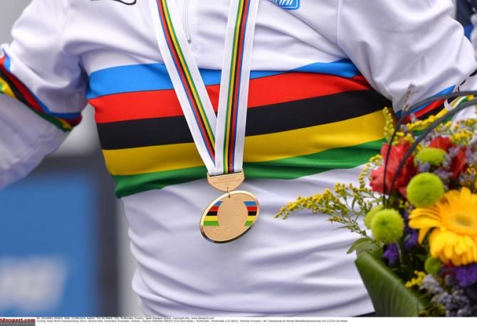 Gold and the rainbow jersey went to Pauline Ferrand-Pr&eacute;vot (France)