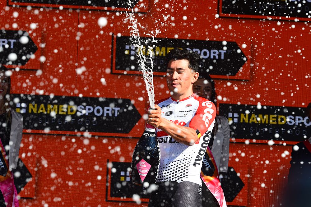 Caleb Ewan (Lotto Soudal) wins the 11th stage at the Giro d'Italia