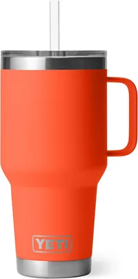 Yeti Rambler Straw Mug (35oz), Papaya