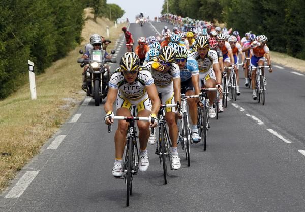 HTC-Columbia worked hard for Cavendish, but were denied the stage win.