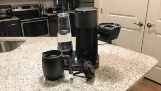 Café Specialty Grind and Brew Coffee Maker being tested in writer's home