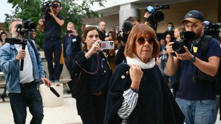 Gisèle Pélicot arrives at court in Avignon to attend the trial of her husband, Dominique Pélicot on 10 September 