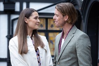 Sienna Blake invites Lord Rafe over for lunch in Hollyoaks.