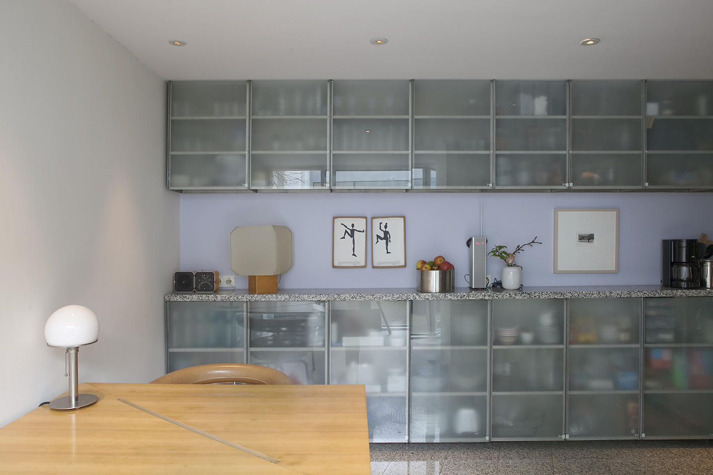 white geometric shapes of Modernist Utrecht house by Mart van Schijndel