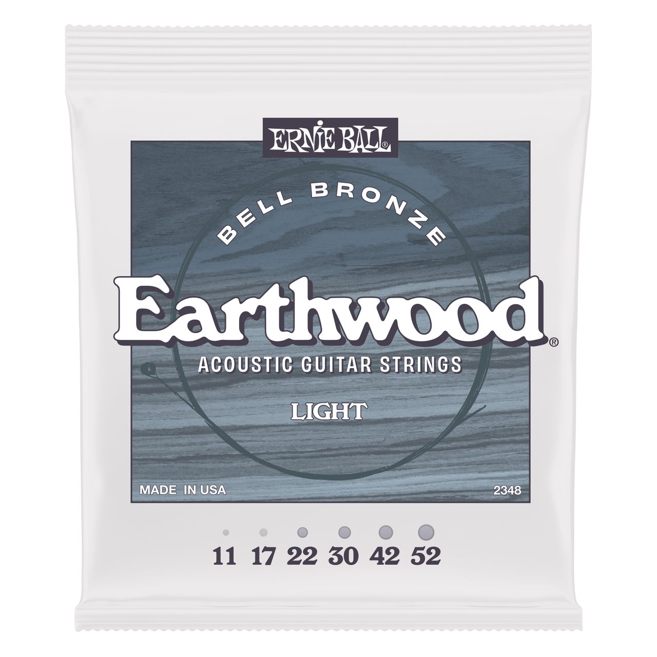 All four variations of Ernie Ball's new Earthwood Bell Bronze strings