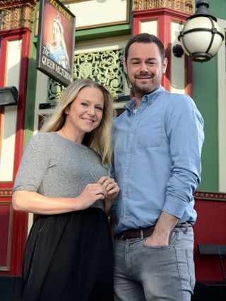 Kellie Bright and Danny Dyer as Mick and Linda Carter in EastEnders